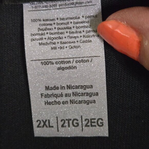 Harley Davidson NWT Black Logo Tee Shirt Manchester NH Size 2XL - Picture 6 of 6